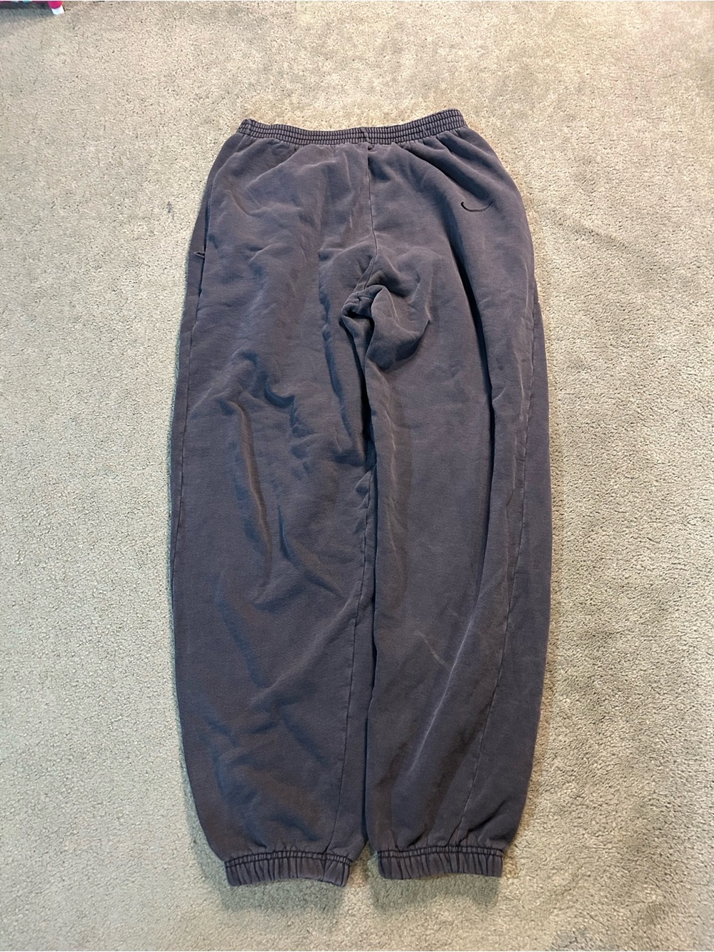 Vintage 90s Nike Sweatpants Black Baggy Y2K Size XL Made In USA Wide Leg